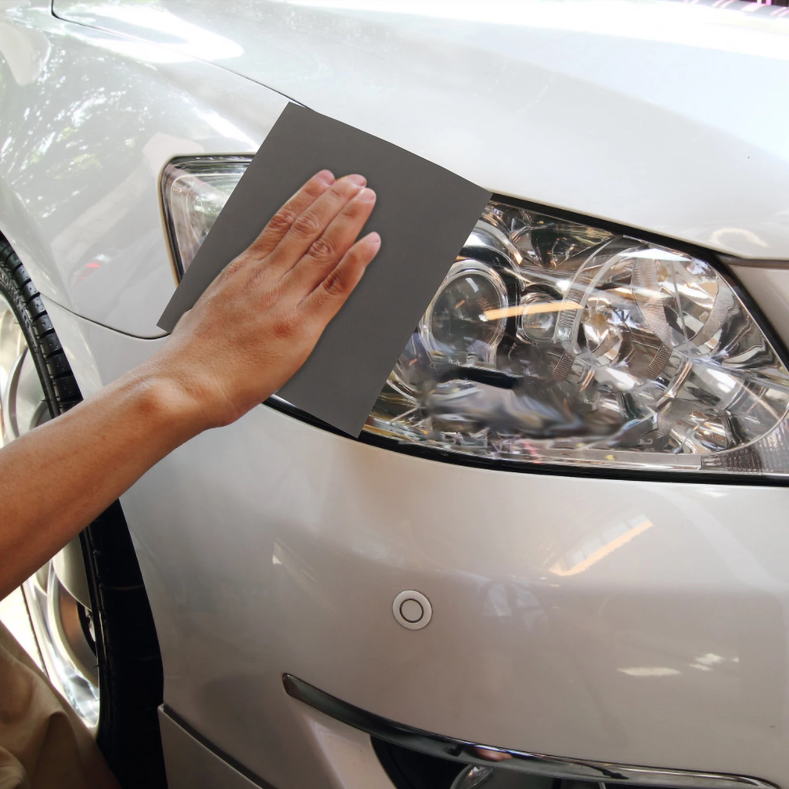 

Car Headlight Restoration Kit Fine Sandpaper Sheets Metal Sanding Polishing Eliminates Scratches Improves Clarity Visibility