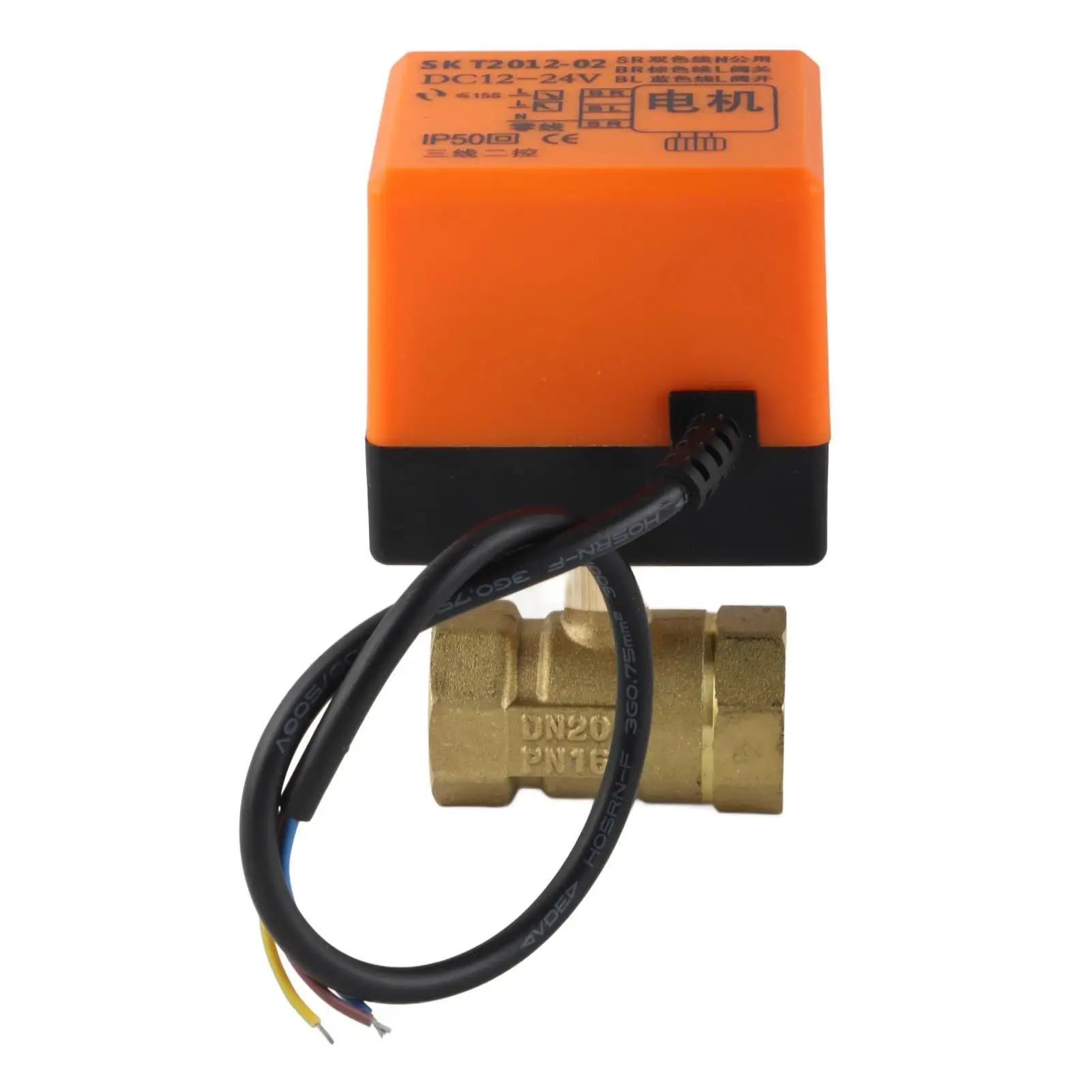 

DN20 DC12V Motorized Brass Ball Valve G3/4 for gas /Water/Oil Control 2-Way