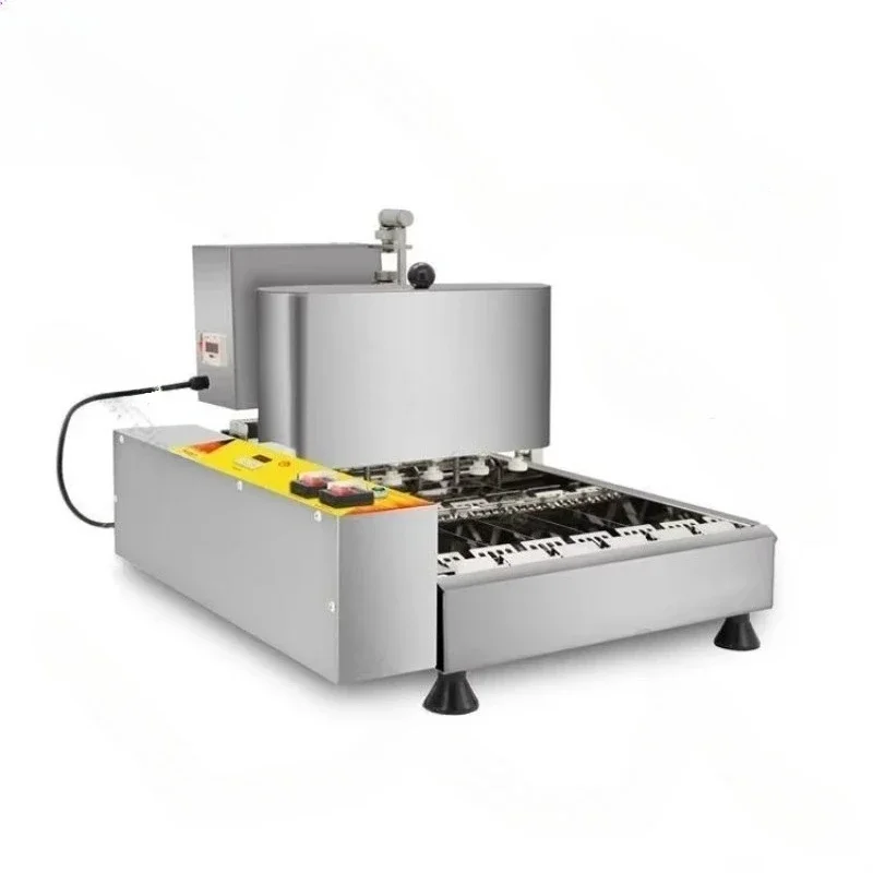 Mini Automatic Commercial Doughnut Making Machine with Molding and Frying Equipment. Ideal for Donut Production.