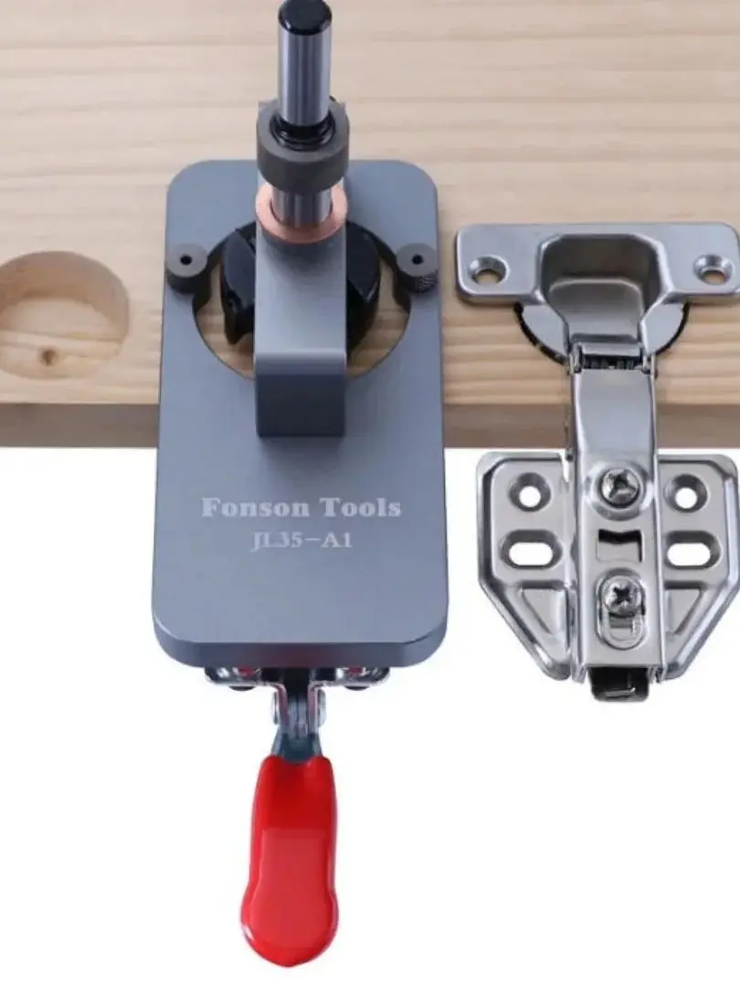 35 ミリメートル隠しヒンジ掘削ジグガイドヒンジ穴掘削ガイド大工木工ツール穴オープナーロケータードアキャビネット