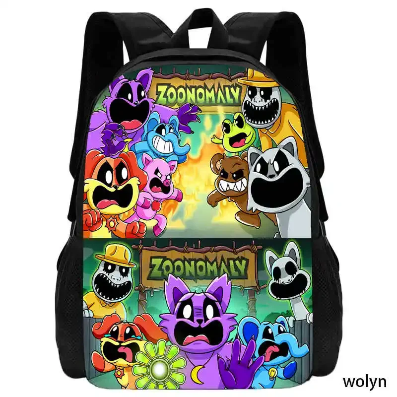 The Zoonomaly School Backpack for Kindergarten ,Cartoon School Bags for Girl Boys ,Large & Durable Anime Game Children Bags