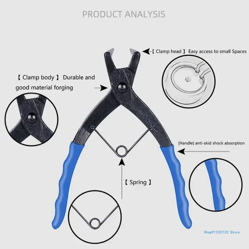 Retaining Circlip Pliers 90 Degrees Bending Pliers with Long Nose for Motorbike