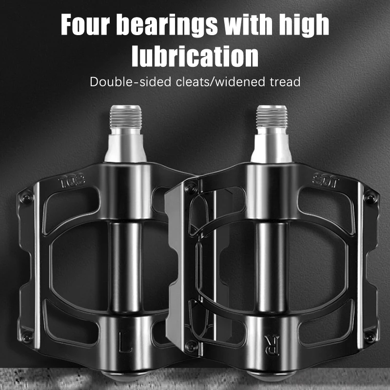 

Mountain Bike Pedals Pedals Aluminum Alloy Bearings Pedals, Bicycles Road Bike Riding Accessories