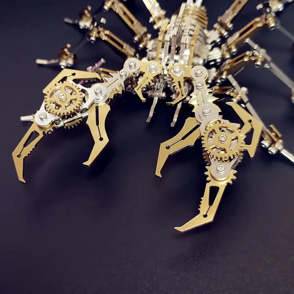 3D Scorpions Puzzle metalowe Steampunk mechaniczny zestaw modeli owadów pływająca miasto stalowe Warcraft montaż Jhandmade zabawka dla dorosłych