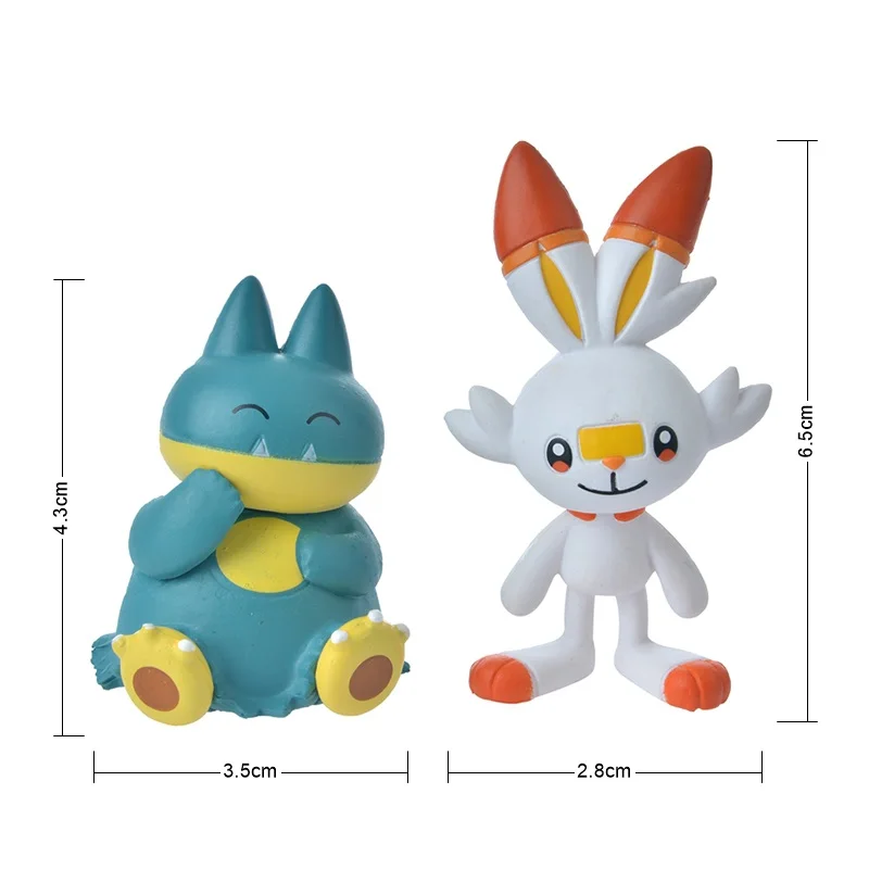 TOMY WCT Super Niedliche Pokemon-Figuren Kawaii Pikachu Piplup Vulpix Meowth Cubone Marshadow Axew Keldeo Mini 4cm Spielzeuge – Detail 3