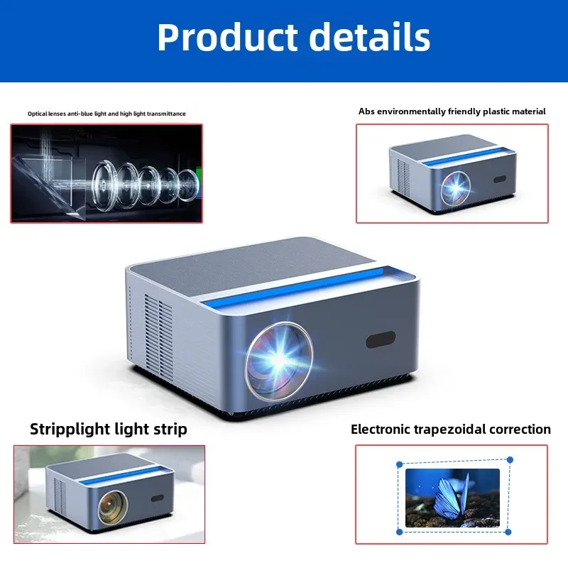 Conference Portable 4K High Definition Projector Home Wireless Android Projector Home Theater Autofocus Projector