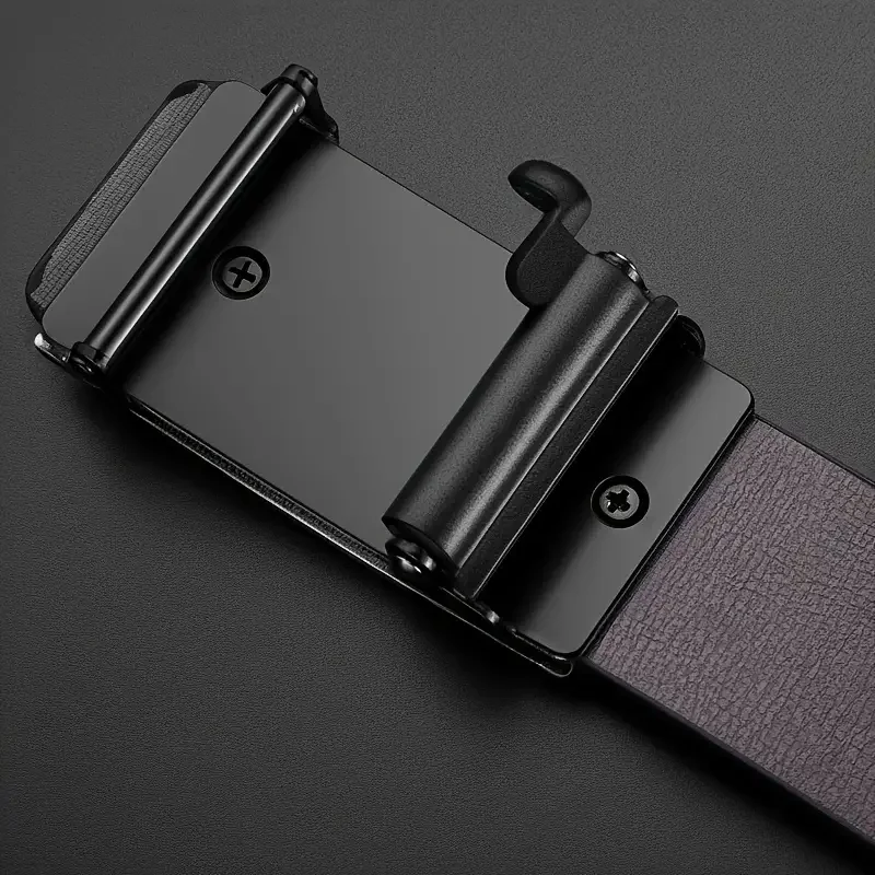 Stylish Men's Automatic Buckle Belt In Pu Leather For Business_voghion.com