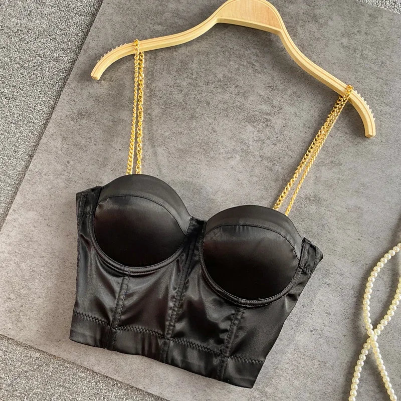 

Women Solid Camis Tank Top Slim Basic Sexy Korean Fashion Sleeveless Strapless Tops Autumn Women Top