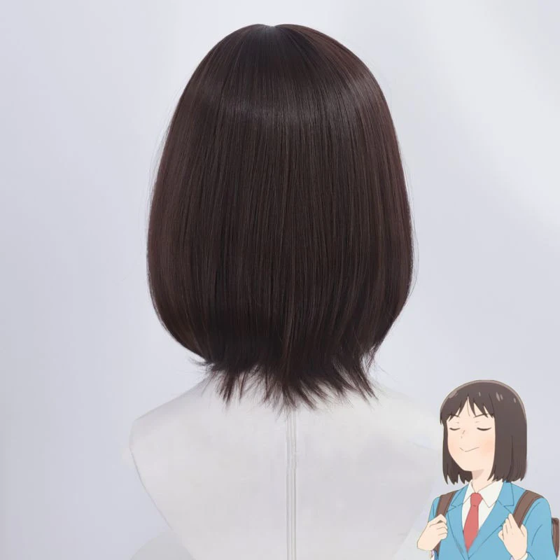 Iwamura Mitsumi Anime Rol Pruik Vrouw Dagelijkse Kleding Match Schattig Hoofddeksels Bob Kapsel Anime Skip en Loafer Heroine Cos Kort haar