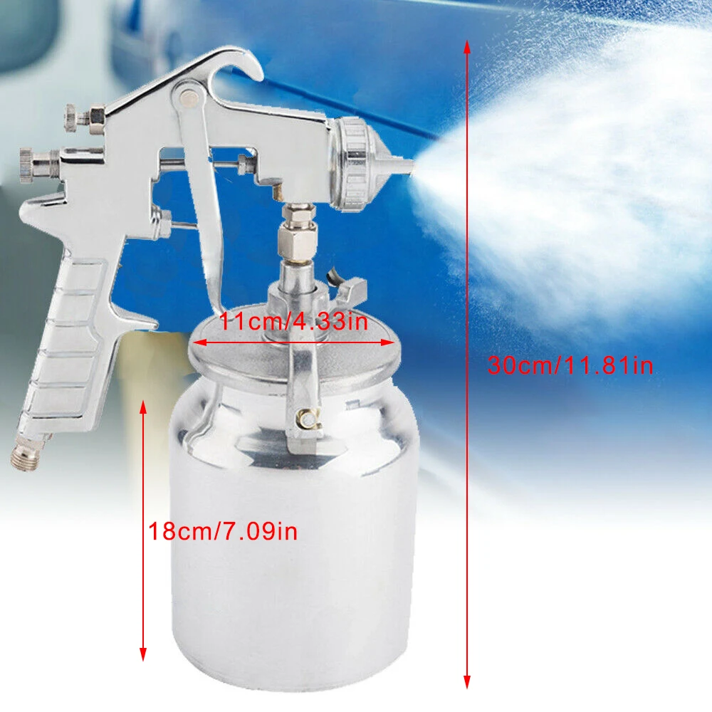 Paint Coating Pneumatic Watering Can Automotive Air Spray Gun Airbrush 1.8mm Suction Feed Paint Sprayer Kit for Auto Car Truck