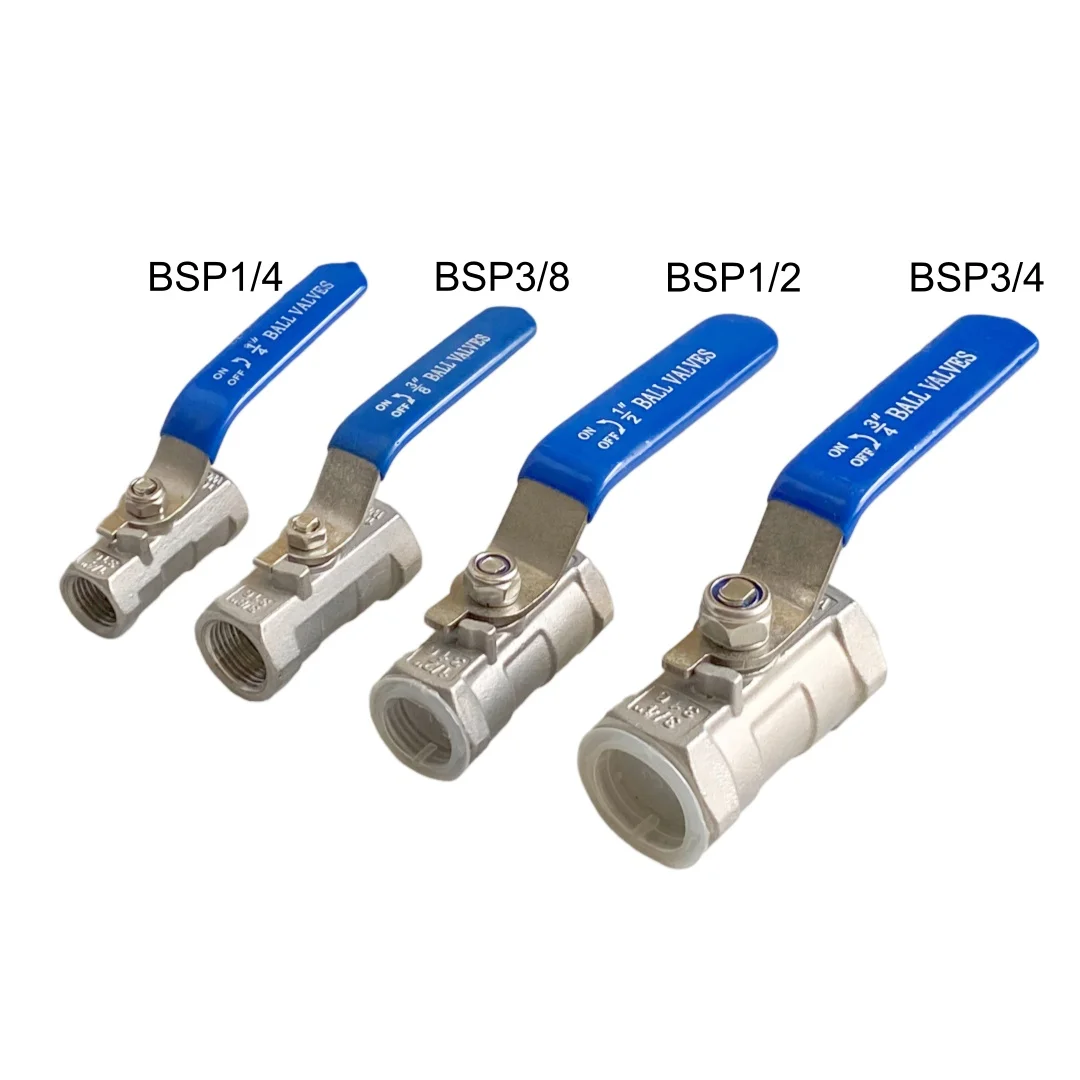 

Шаровой кран BSP 1/4 3/8 1/2 3/4 из нержавеющей стали Ballvale с внутренней резьбой DN8/10/15/20 с длинной виниловой ручкой переключателя