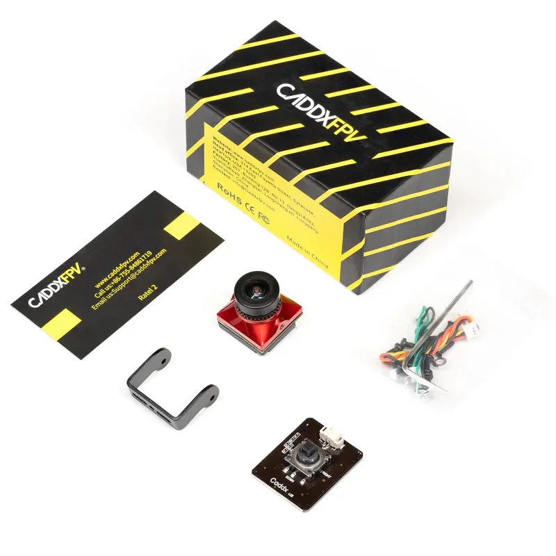 Caddx Ratel 2 V2 FPV Camera Ratel2 2.1mm Lens 16:9/4:3 NTSC/PAL Switchable With Replacement Lens Micro FPV Camera Drone