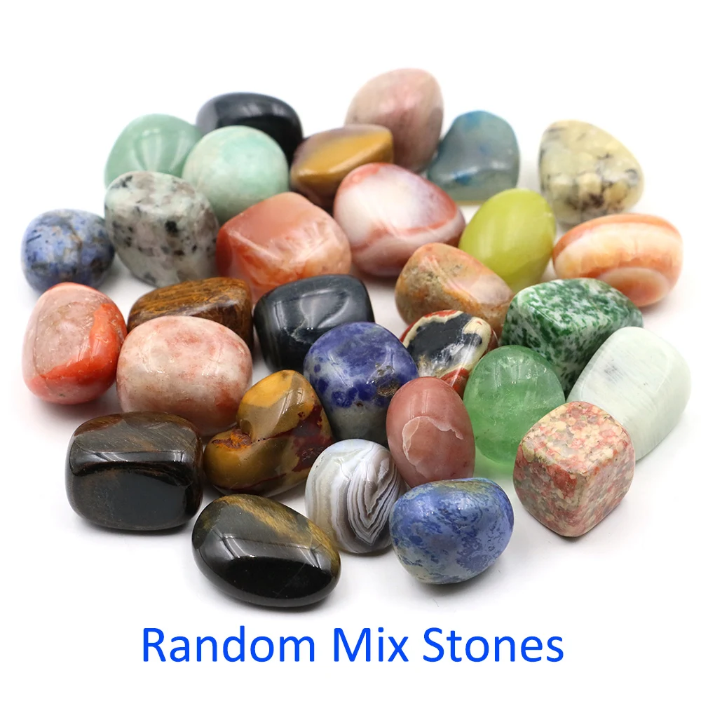Natural Tumbled Stones Crystals Tumbled Polished Rock Gemstone Specimen Energy Mineral Aquarium Garden Home Decor Bulk Wholesale