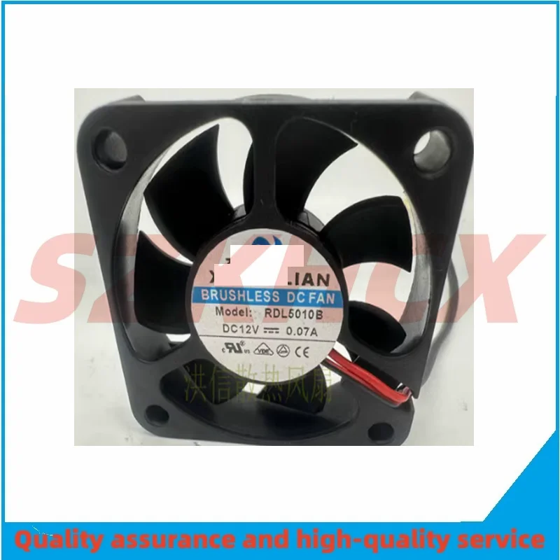 1PCS/LOT RDL5010B DC 12V 0.07A 50x50x10mm 2-Wire Server Cooling Fan