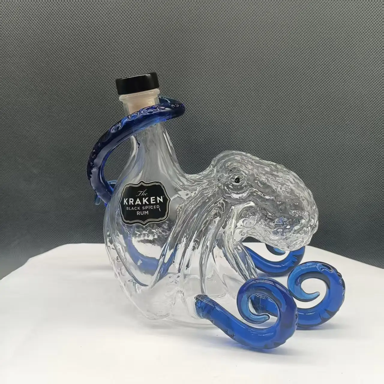 Botella de Licor de Cristal Única con Forma de Pulpo Kraken, Decantador de Ron Transparente, Artículos Decorativos para Bar y Hogar para Licores