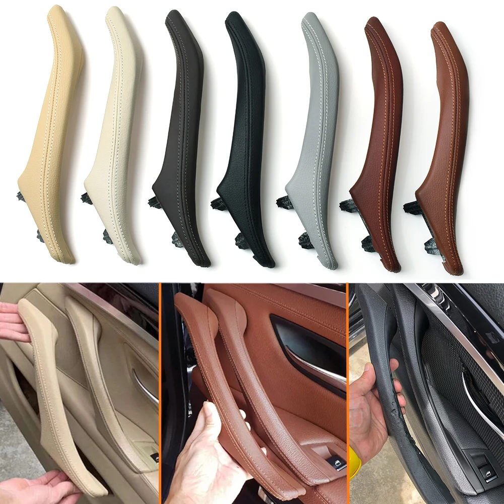 F10 F11 Left Right Interior Passenger Door Leather Pull Handle Assembly Replacement For BMW 5 Series 520i 523i 525i 528i 535i