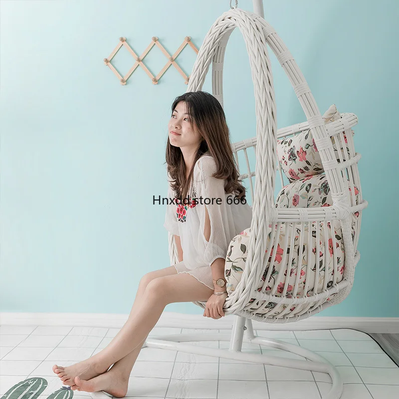 New swing indoor home lazy bedroom princess hanging basket rattan chair