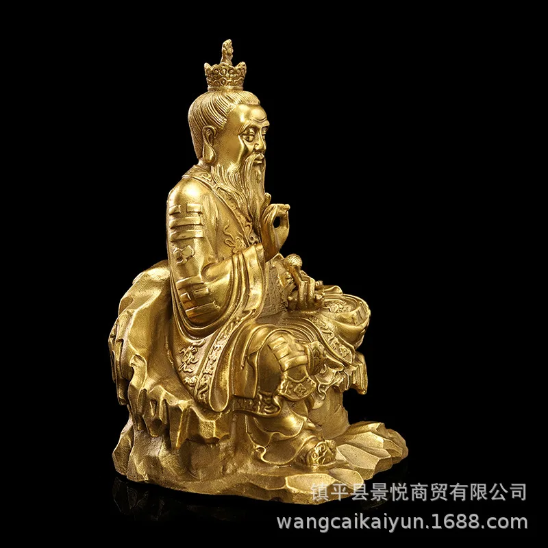 Bronze statue of the Supreme Lord Lao Tzu, depicting the Three Pure Ones, a bronze sculpture for home decor