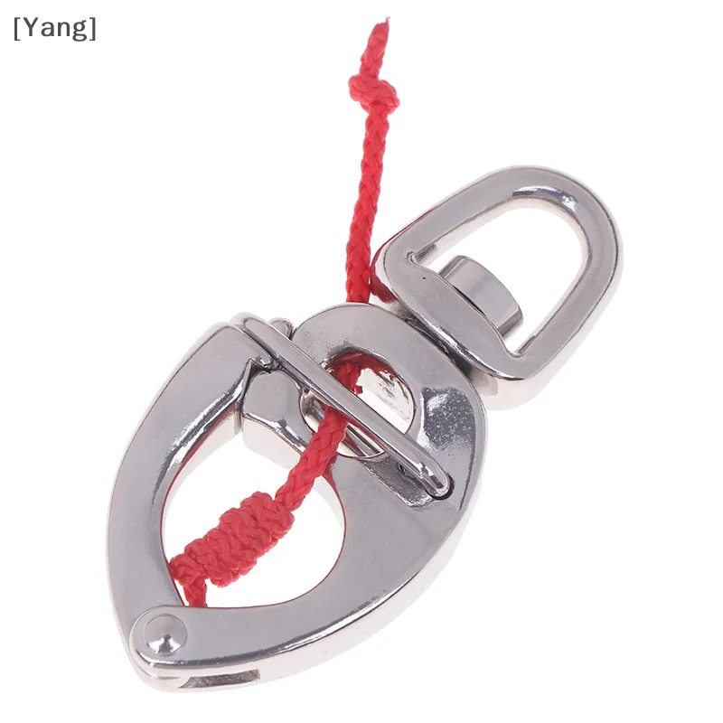 316 Stainless Steel Shackle Quick Release Boat Snap Shackle With Small Swivel Eye Yacht Truck Car Apartment Fast Eye Snap Hook