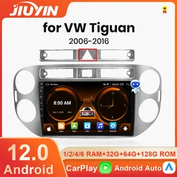 For VW Volkswagen Tiguan 1 NF 2006 -2016 2 Din Android 12 Car Radio Multimedia Video Player Stereo Carplay Auto 4G Head Unit GPS