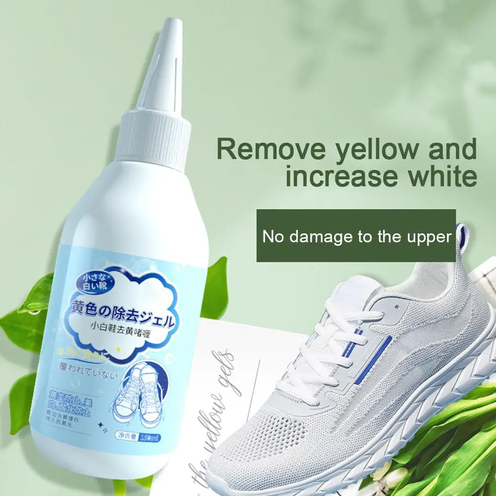 White Shoe Cleaner Cleaning Bleaching Refurbishing Stains Agents Oxidation Household Yellowing Remove Supplies K6x4