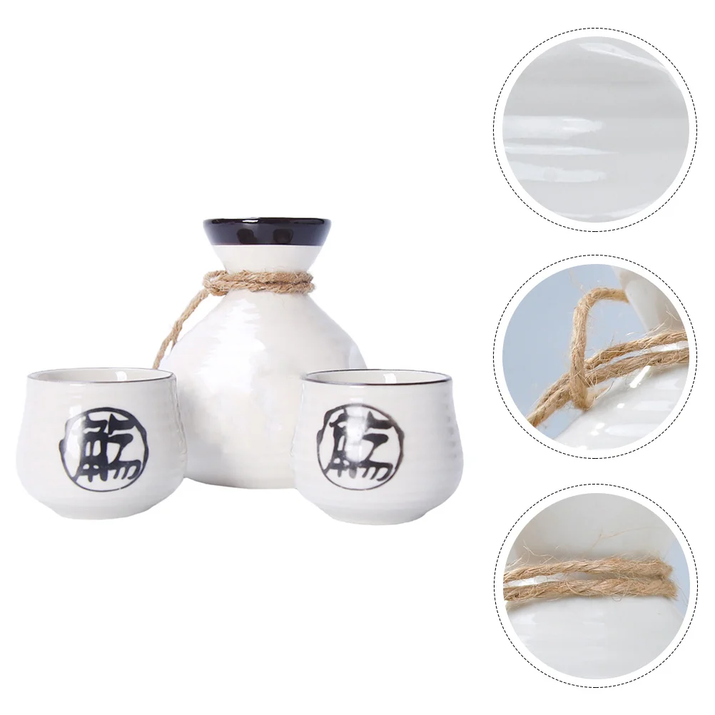 

1Set Serving Wine Sets Kit Comfortable Hold Humanized Design Great for Home Bar Restaurant Special Events Ceramic Sake Pot