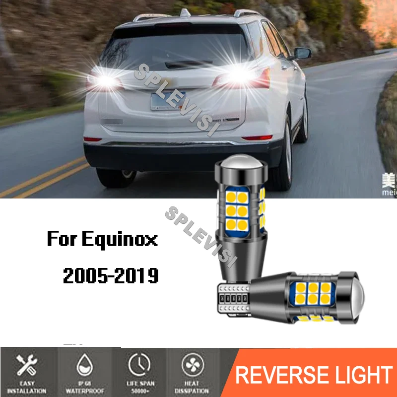 

2x Super White LED Reverse Backup Lamp Light For Chevrolet Equinox 2005 2006 2007 2008 2009 2010 2011 2012 2013 2014 2015-2019