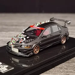 404 Error Resin 1:64 Scale EVO IX 9th Generation Dual Color Version Car Model Adult Toy Classic Ornaments Souvenir Gift Display