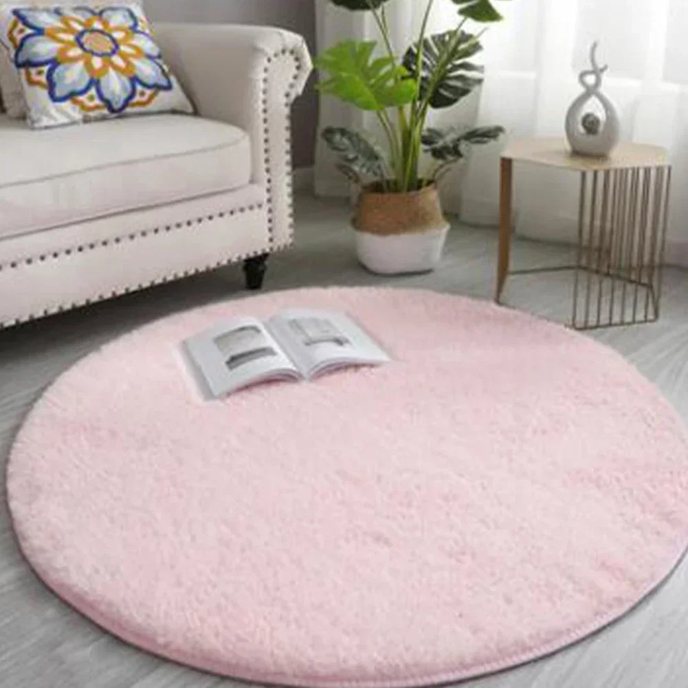 Bubble Kiss Thick Round Rug Carpets For Living Room Soft Home Decoration Bedroom Kid Room Plush Salon Thicker Pile Rug 40cm