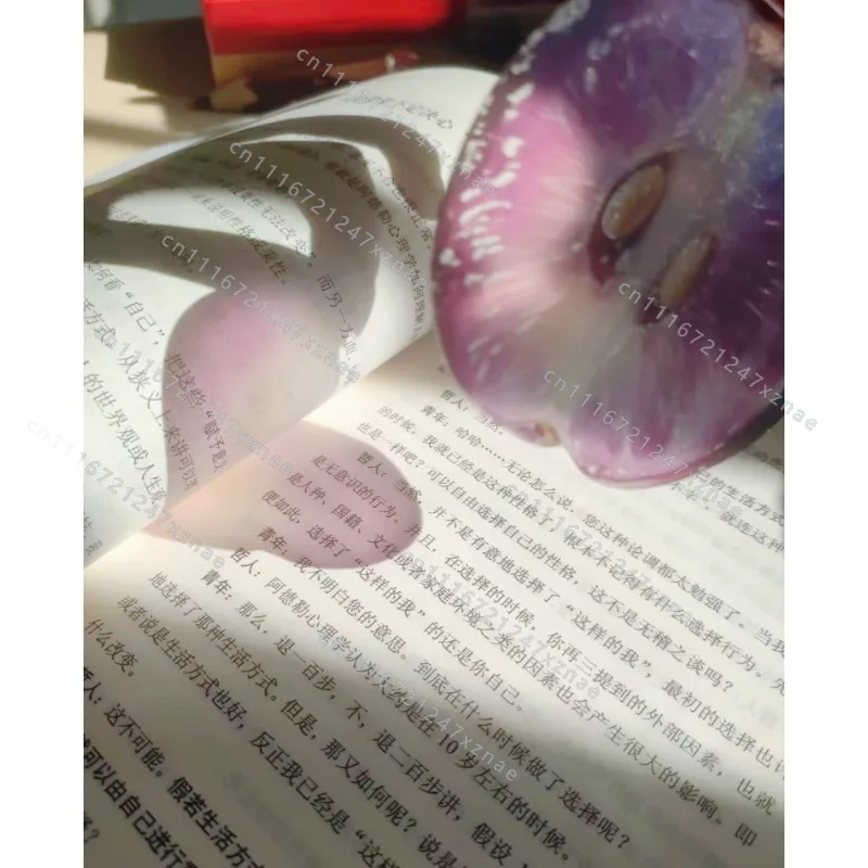 JS02 Acrylic Grape Bookmarks, 10‑Pack Premium Exquisite Fruit‑Shaped Page Markers for Reading & Book Decoration