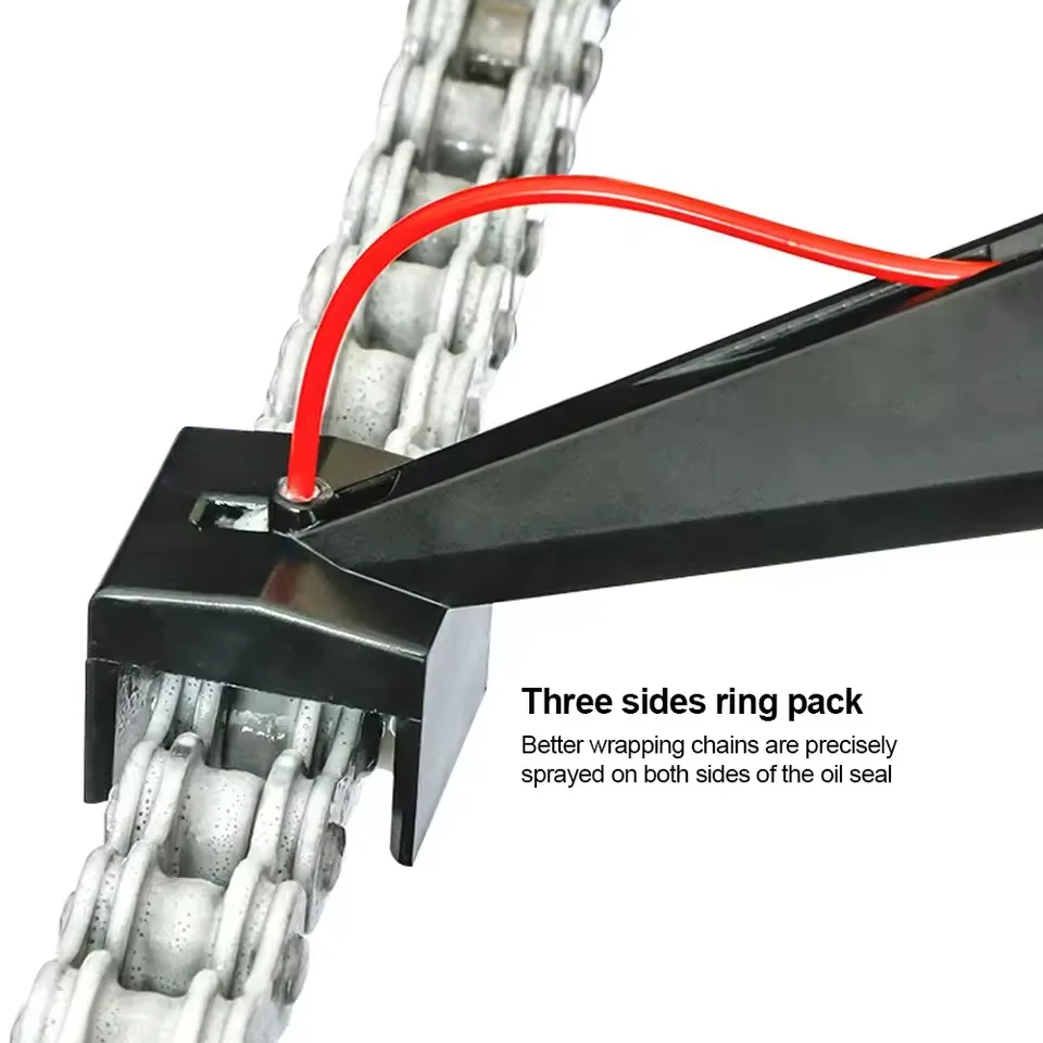 

Motorcycle Chain Lube Applicator Mess-Free Chain Wax Chain Cleaner Bike Bicycle Chain Oiler Spray Gear Cycling Accessories