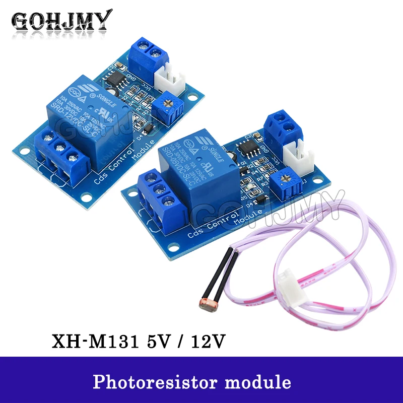 XH-M131 DC 5V/12V light control relay light switch Photoresistor module brightness automatic control module