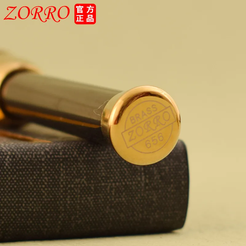 ZORRO Mini Pure Copper Lift Arm Igniter Kerosene Lighter Slim Sideslip Grinding Wheel Igniter Portable Lighters Smoking Gadgets