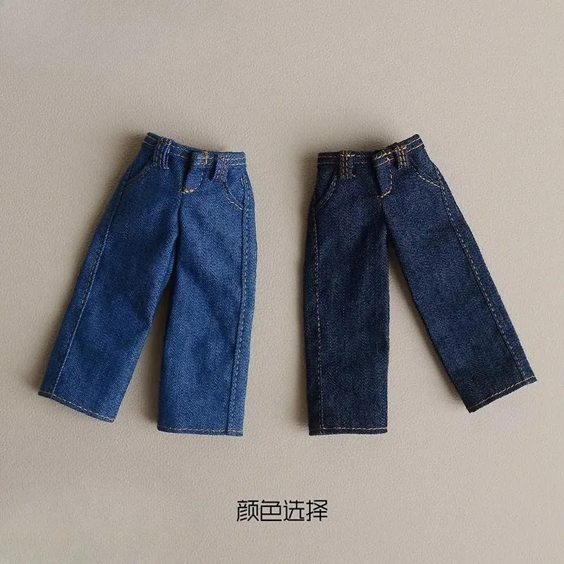 Maßstab 1:12, lockere Jeans mit geradem Bein, Soldatenkleidung, Modell, passend für 6'' Ashi 2.0 3.0 BJD Doll Romankey Notaman Actionfigur-Körper – Detail 2