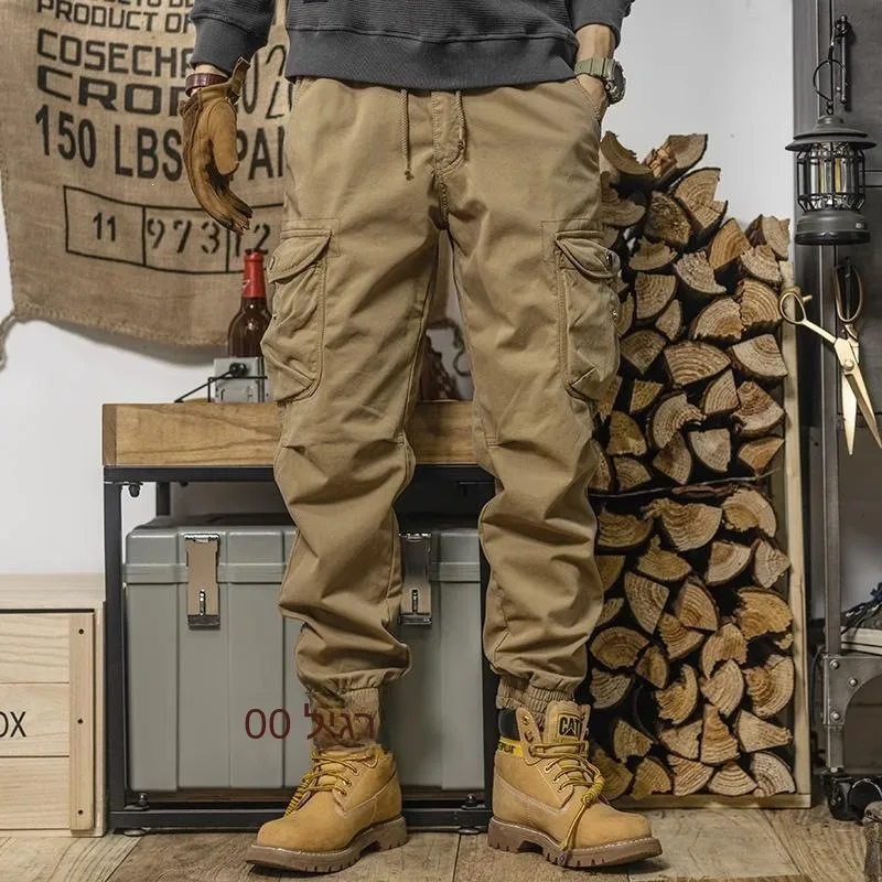 

Loose Fit Cargo Pants for Men Straight Leg Workwear Trousers Neutral Style Comfortable Casual Pants Spring Season Fashion