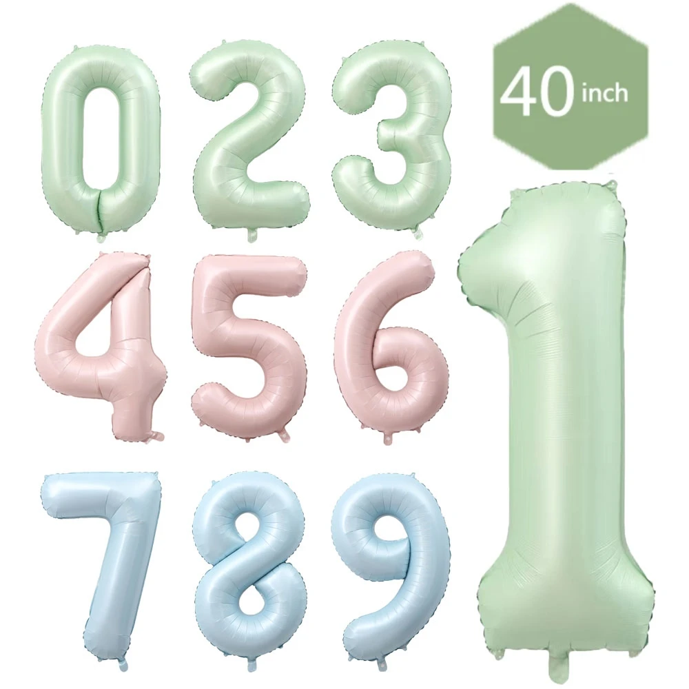 1pc 40inch Nummer Folien ballons 1 2 3 4 5 6 Jahre altes Kind Jungen Mädchen Krone alles Gute zum Geburtstag Ballon Baby party Dekor liefert
