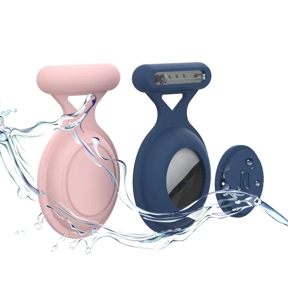 Silicone Tracker Case Anti-scratch Waterproof Tracker Accessories Sleeve Keychain Brooch Pin Holder Case for AirTag Kids