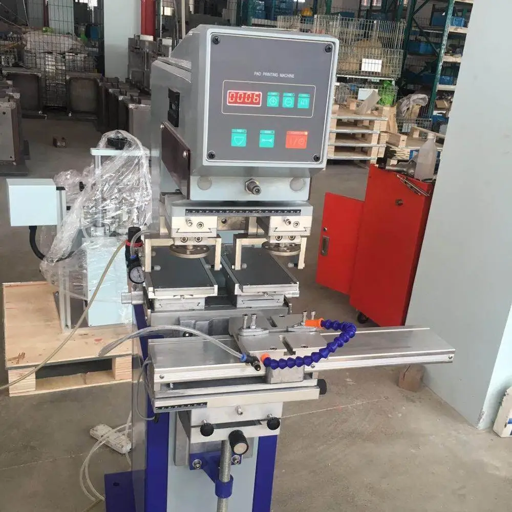 Máquina de impresión automática de almohadilla de taza de tinta para pelota de Golf, almohadilla para bolígrafo, juguetes de impresora, teclado de ordenador de 2 colores y ratón