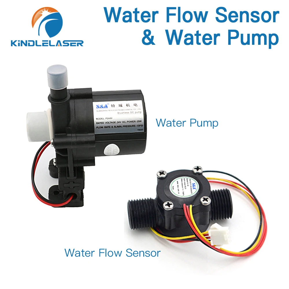 KINDLELASER Water Pump P2430 P2450 P24100 for S&A Industrial Chiller CW-3000 AG(DG) CW-5000 AH(DH) CW-5200 AI(DI)