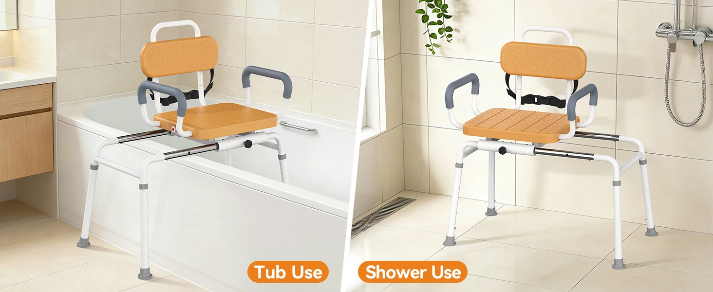 sliding bath chair