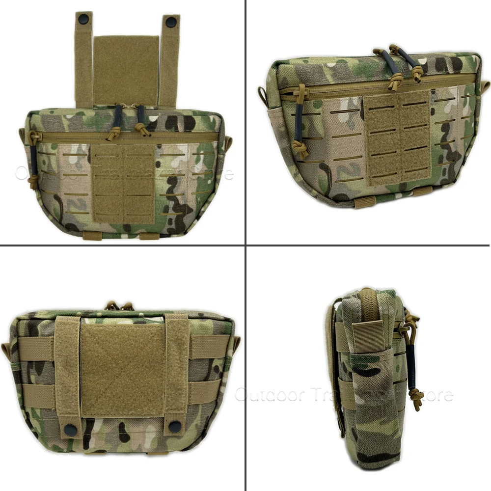 التكتيكية مول الصدر تلاعب قطرة تفريغ كيس مزموم البطن تفريغ قطرة الحقيبة للصيد الادسنس سترة الصدر معدات الملحقات حقيبة #2