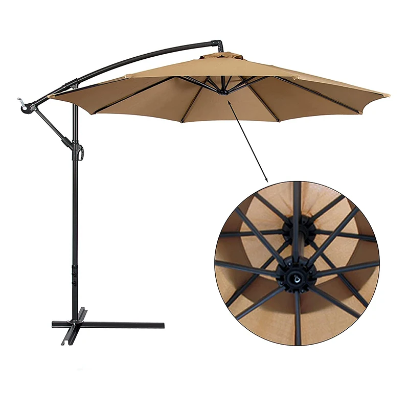 1pc 3M Beach Umbrella Replacement Canopy - Anti-UV Polyester Fabric, Ideal for Garden, Poolside, Outdoor Parasol & Beach Decor