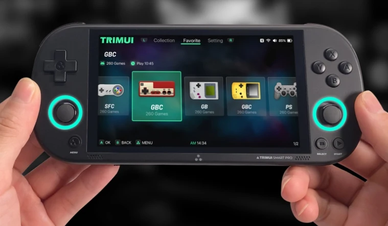 وحدة تحكم ألعاب محمولة مفتوحة المصدر PRO مقاس 5 بوصات IPS شاشة عالية الوضوح ريترو GBA Arcade PSP #6