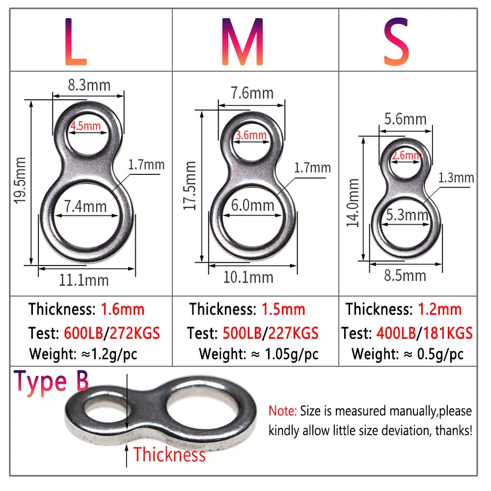 20 Stück XS S M L Angelhaken aus Edelstahl, massive Ringe, Assist-Haken, Slow-Jigging-Kopf, Zubehör, Birnenform, 8er-Form – Detail 3