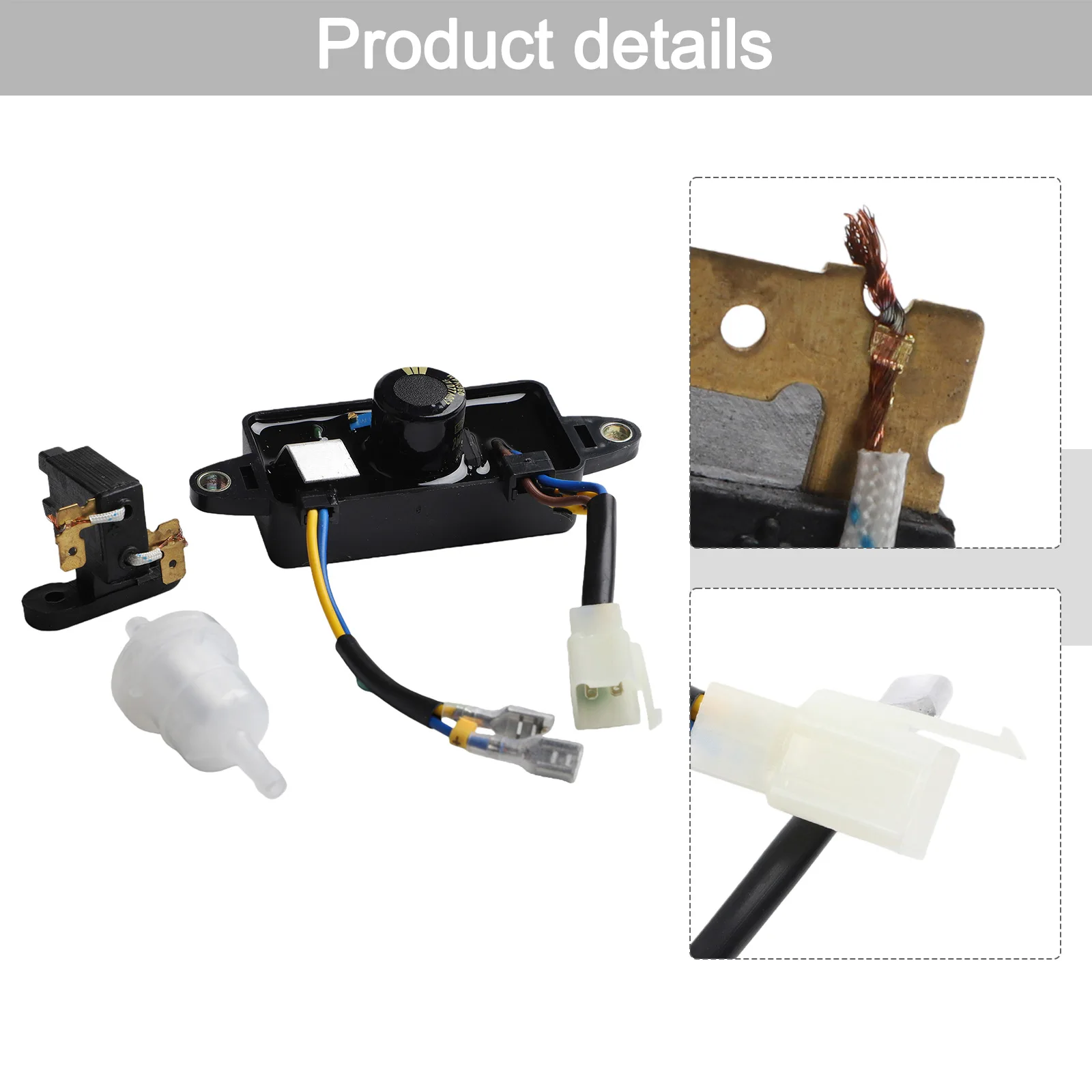 

Конденсатор 250В 220мкФ GTDK 30060-Y025110, автоматический регулятор напряжения для генераторов, частота 50/60 Гц, для генераторов BlackMax