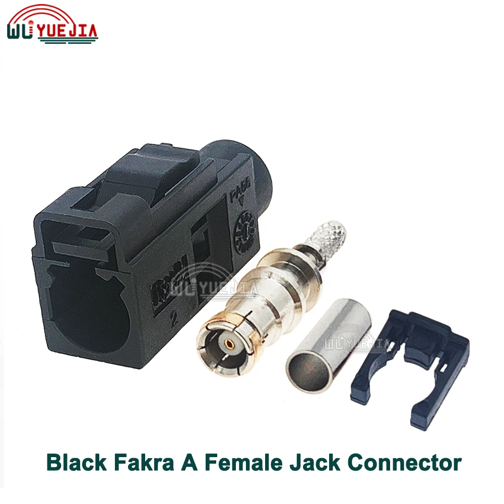 Fakra ABCDEFGHIKZ Female Jack Soldering Connector Car Radio FM GPS Antenna Fakra Adapter for RG316 RG174 Pigtail Cable Fast Ship