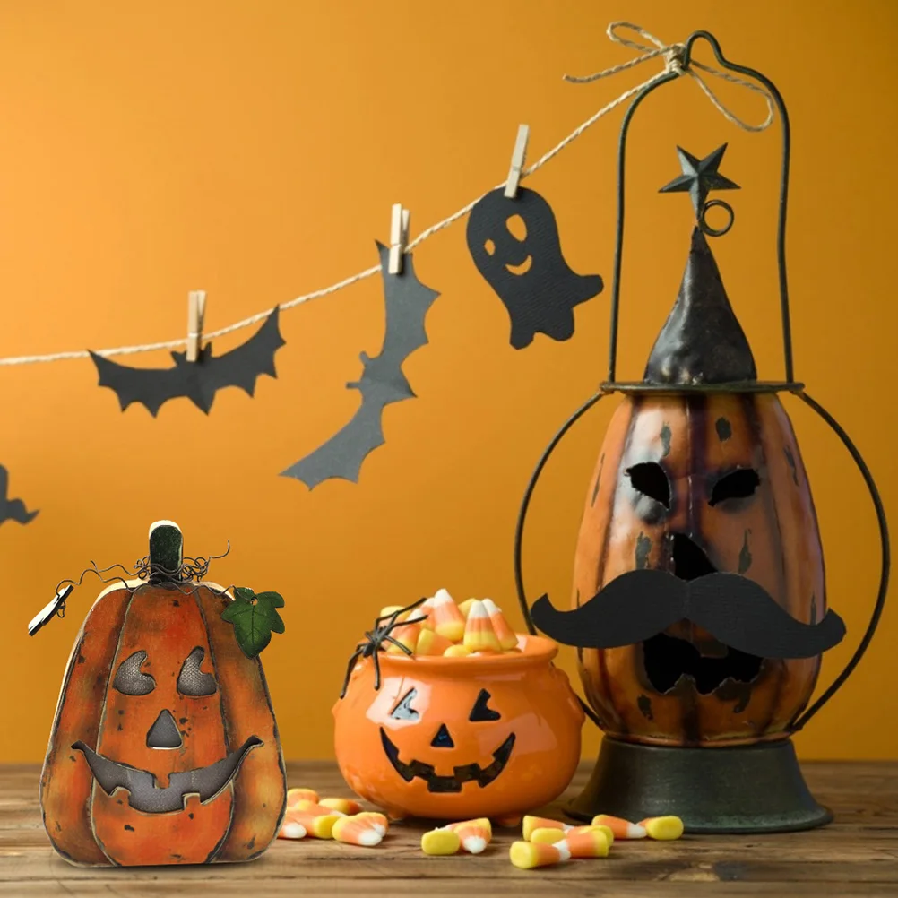 

Wooden Pumpkin Halloween Decoration Festive Atmosphere Lamp Halloween Light Decor Night Lamp Decor Home Party Stage Lighting