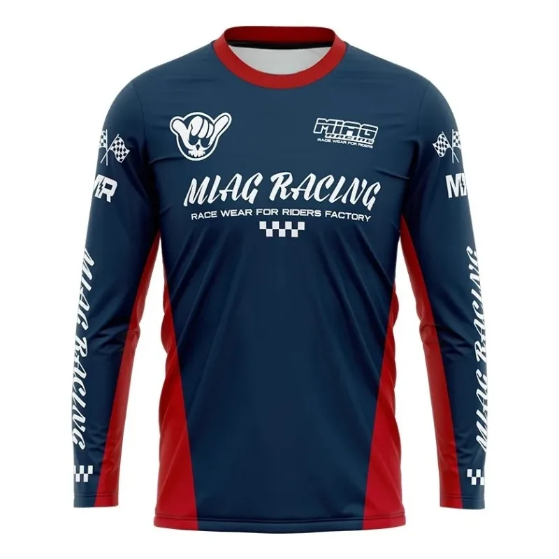 

New Jersey Off-road Motorcycle Endurance Miag Race Race Race Long Sleeved Shirt Men Downhill Race Jersey 3D Printed Casual Top
