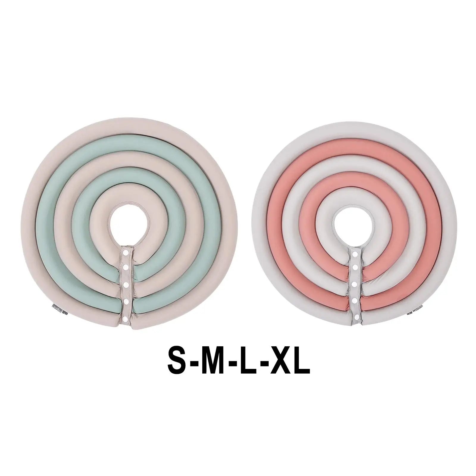 Collar Ajustable para Perros y Gatos, Postoperatorio, Tipo Cono Isabelino, Anti-Mordidas, Protección para la Cabeza, Collar Protector de Recuperación
