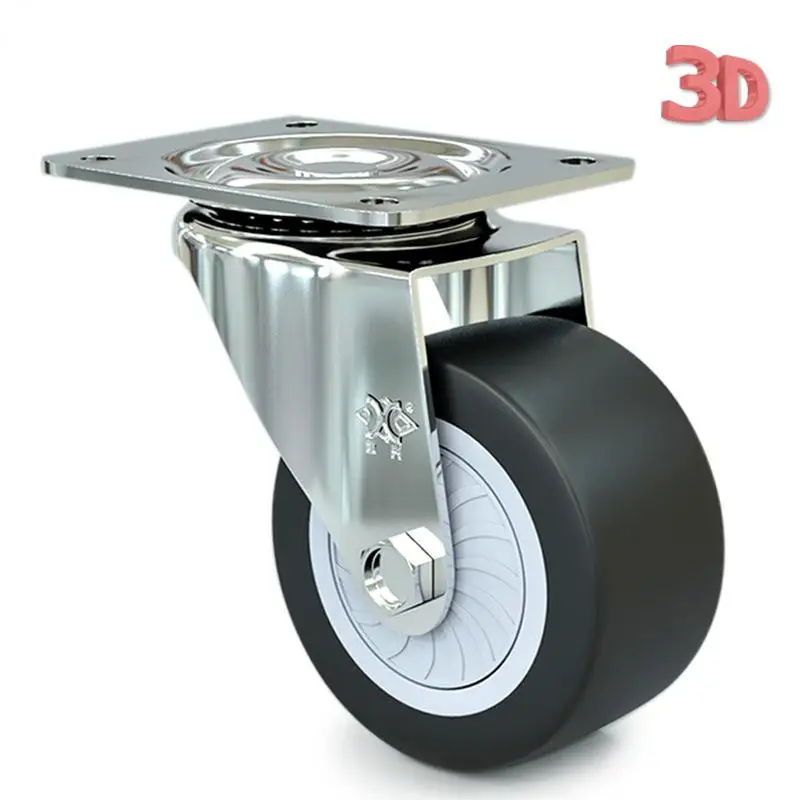 Factory Direct - 4Pcs 2 Inch TPR Swivel Casters, Lightweight & Silent Wheels for Toolboxes, Carts, and More